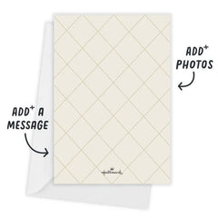 Gold Thanks Modern Minimal Wedding Thank-You Card