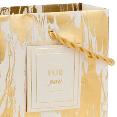 4.6" Gold Moiré Gift Card Holder Mini Bag