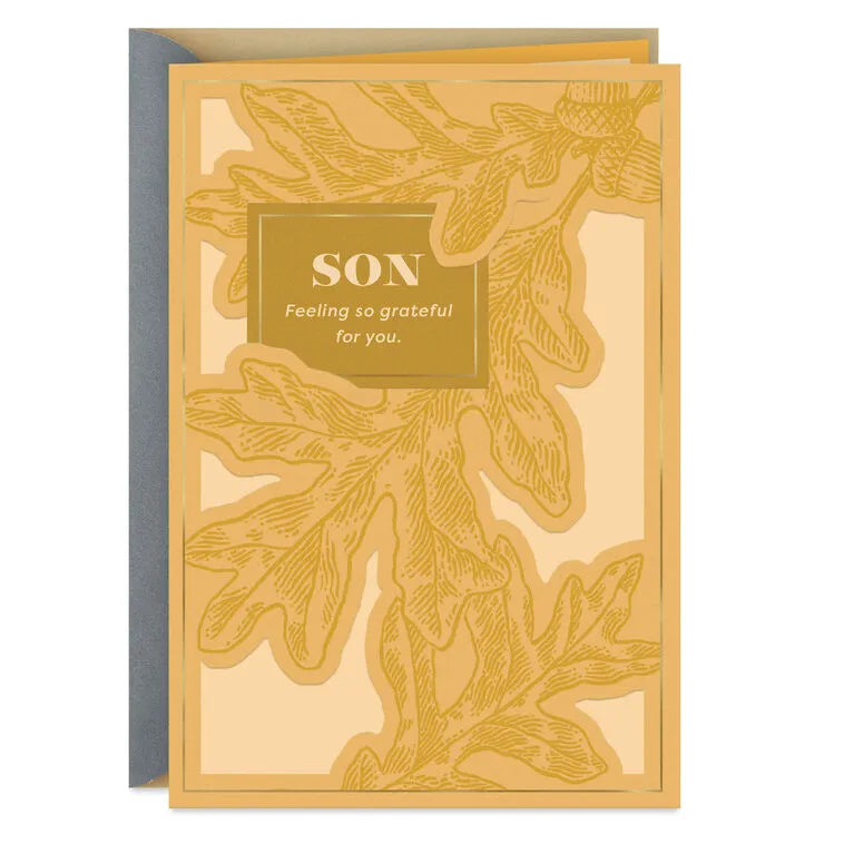Thanks for Being You Thanksgiving Card for Son