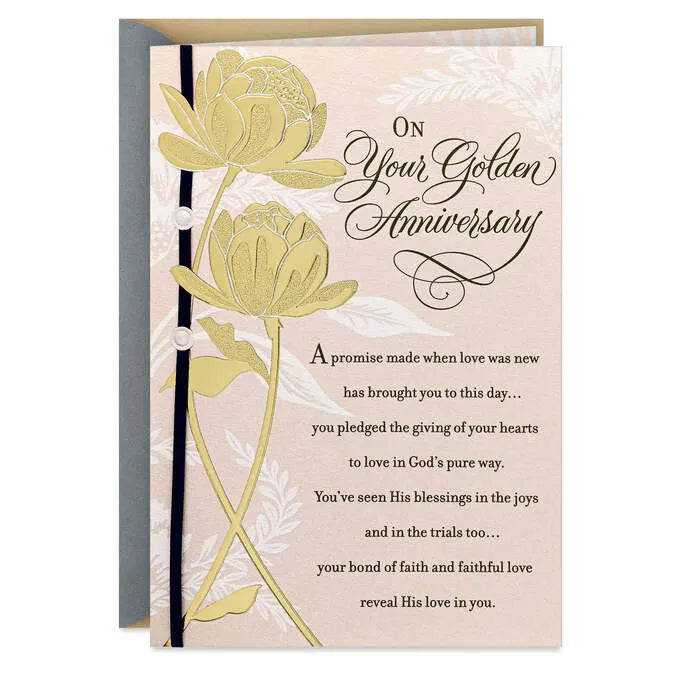 A Love Beyond Compare Religious 50th Anniversary Card