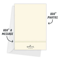 Gold Script Joy Flat Holiday Photo Card