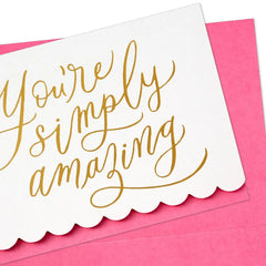 Simply Amazing Gold Lettering Blank Notes, Pack of 10
