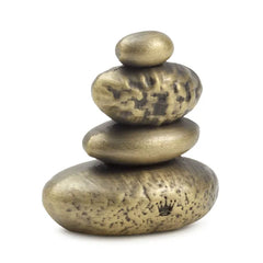 Remembered With Love Stacked Stones Metal Pocket Token