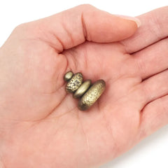 Remembered With Love Stacked Stones Metal Pocket Token