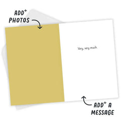 Gold Stars Custom Thank You Card