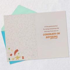 Open at Your Leisure Funny Retirement Card