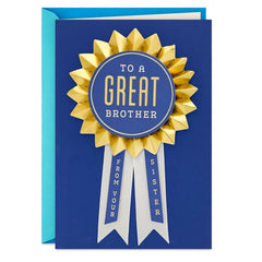 You're the Best of the Best Birthday Card for Brother From Sister