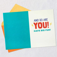 You're a Big Deal 9th Birthday Card for Kids