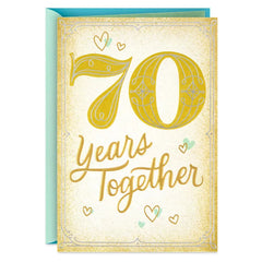 Lasting Love 70th Anniversary Card for Couple