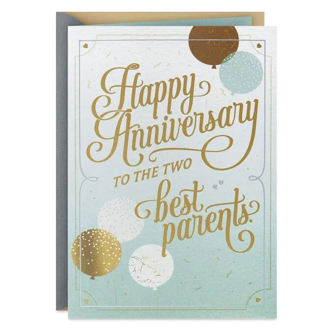 We Look Up to Your Love Anniversary Card for Parents