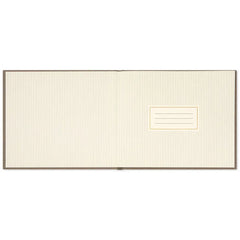 In Loving Memory Taupe Linen Guest Book