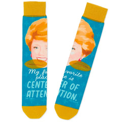 Blanche The Golden Girls Center of Attention Novelty Crew Socks