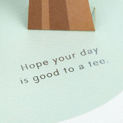 Hope Your Day Is Good to a Tee Golf 3D Pop-Up Card