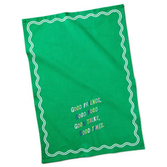 Good Friends, Food, Talks and Times Tea Towel, 18x26