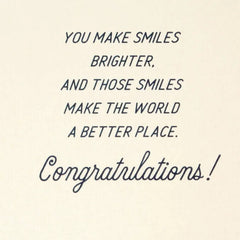 You Make Smiles Brighter Dental School Graduation Card