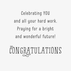 Blessings and Bright Future Graduation Cards, Pack of 6