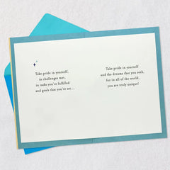Take Pride in Yourself College Graduation Card