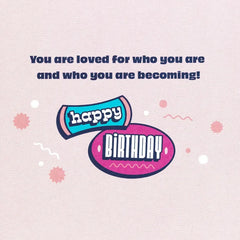 You Are Loved Birthday Card for Granddaughter With Sticker