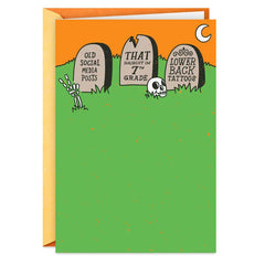May Nothing Frightful Haunt You Funny Halloween Card