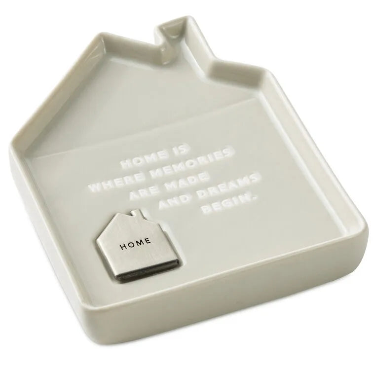 House-Shaped Trinket Dish With Token