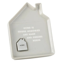 House-Shaped Trinket Dish With Token