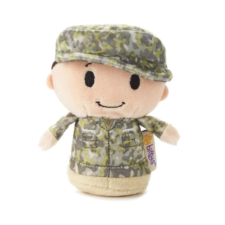 itty bittys® White Man in Green Camo Plush