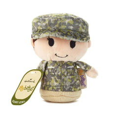 itty bittys® White Woman in Green Camo Plush
