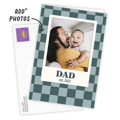 Green Checkerboard Custom Card