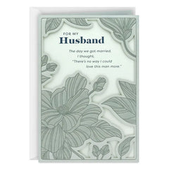 Our Wedding Day Was Only the Beginning Anniversary Card for Husband