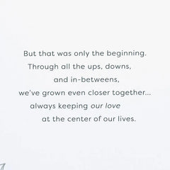 Our Wedding Day Was Only the Beginning Anniversary Card for Husband