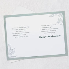 Our Wedding Day Was Only the Beginning Anniversary Card for Husband