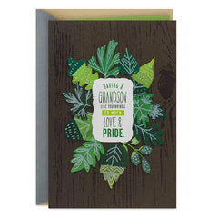 Love and Pride Birthday Card for Grandson