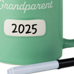 Promoted to Grandparent Personalizable Mug With Marker, 13.5 oz.