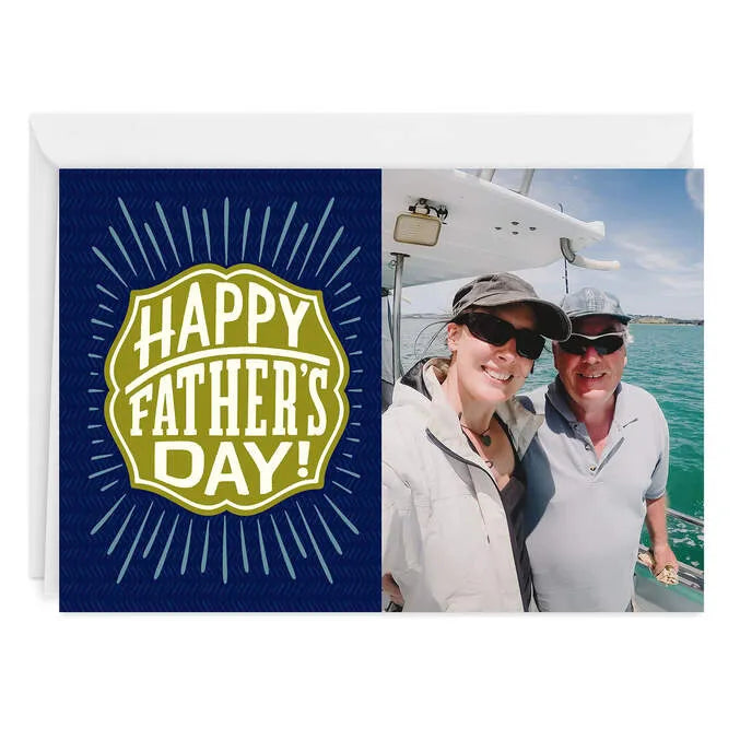 Celebrating You Plaque Custom Father's Day Card