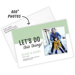 Let's Do This Thing Flat Wedding Save the Date