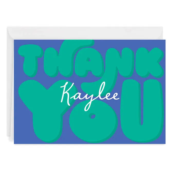 Bold and Fun Custom Thank-You Card