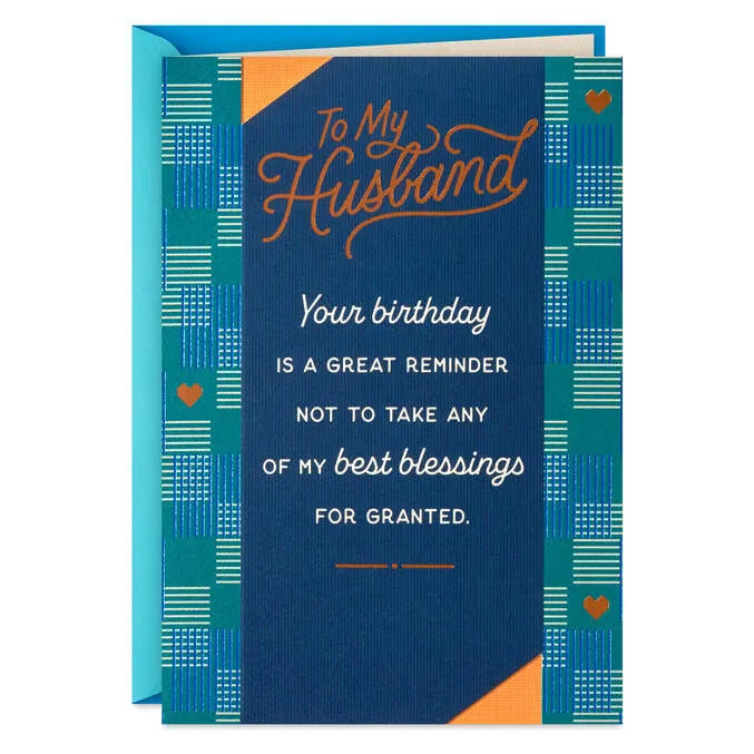 You're One of My Best Blessings Birthday Card for Husband