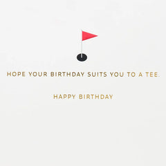 Best Day By Par Birthday Card
