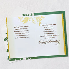 For the One I Love Romantic Anniversary Card