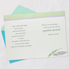 You Are Important and Loved Birthday Card for Wife