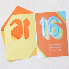 More Awesome With Every Year 16th Birthday Card
