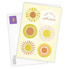 Your Time to Shine Sunbursts Blank Custom Card