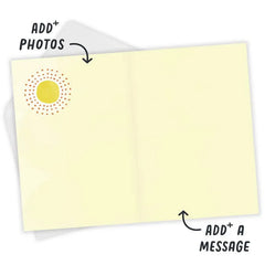 Your Time to Shine Sunbursts Blank Custom Card