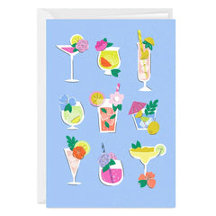 Tropical Cocktails Blank Custom Card