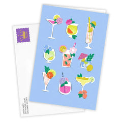 Tropical Cocktails Blank Custom Card