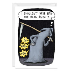 Grim Ripper Funny Custom Halloween Card