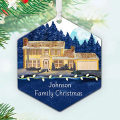 National Lampoon's Christmas Vacation™ The Griswold House Metal Personalized Ornament, Custom Text