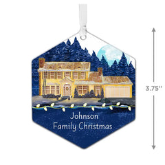 National Lampoon's Christmas Vacation™ The Griswold House Metal Personalized Ornament, Custom Text