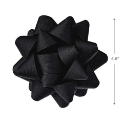 Black Grosgrain Ribbon Gift Bow, 4.6"