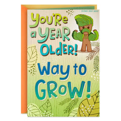 Marvel Guardians of the Galaxy Groot Birthday Card for Kid With Stickers
